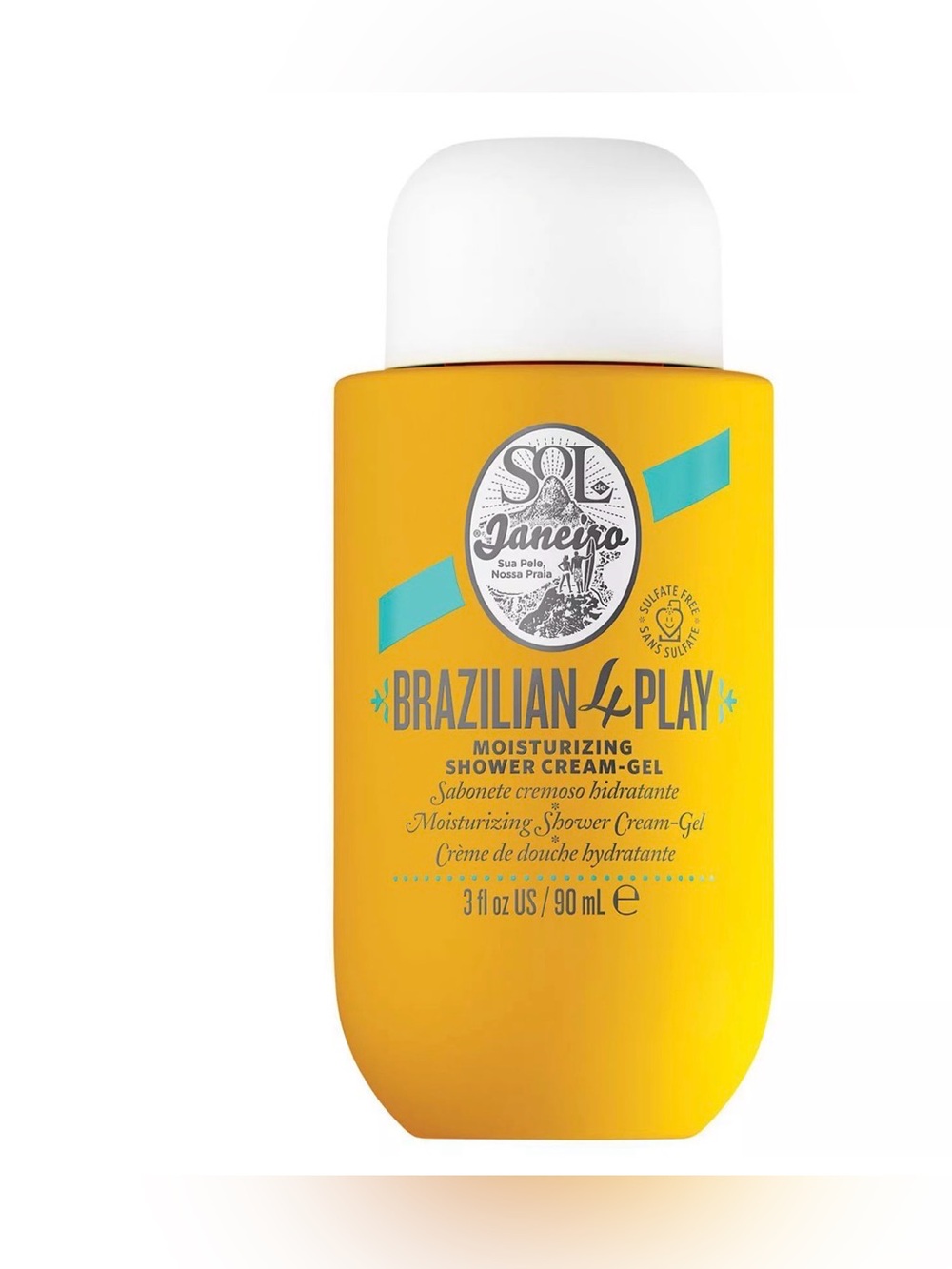 5/$35 NWT Sol de Janeiro Brazilian 4 Play Moisturizing Shower Cream-Gel 3fl oz